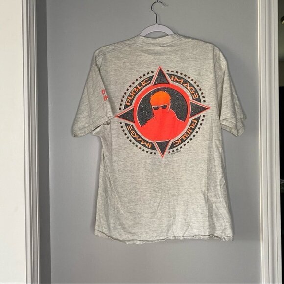 Public Image Vintage 1990 Tshirt FLAWED RIPPED - Picture 2 of 6